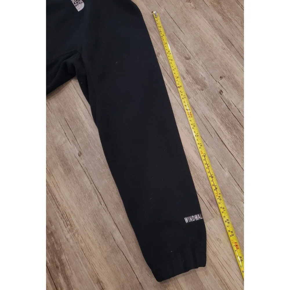 North Face WindWall Heavyweight Fleece Jacket Black Sz M Performance Full Zip